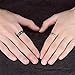 MONIYA His Queen and Her King Stainless Steel Couple Wedding Ring With Cubic Zirconia (Priced Separate)