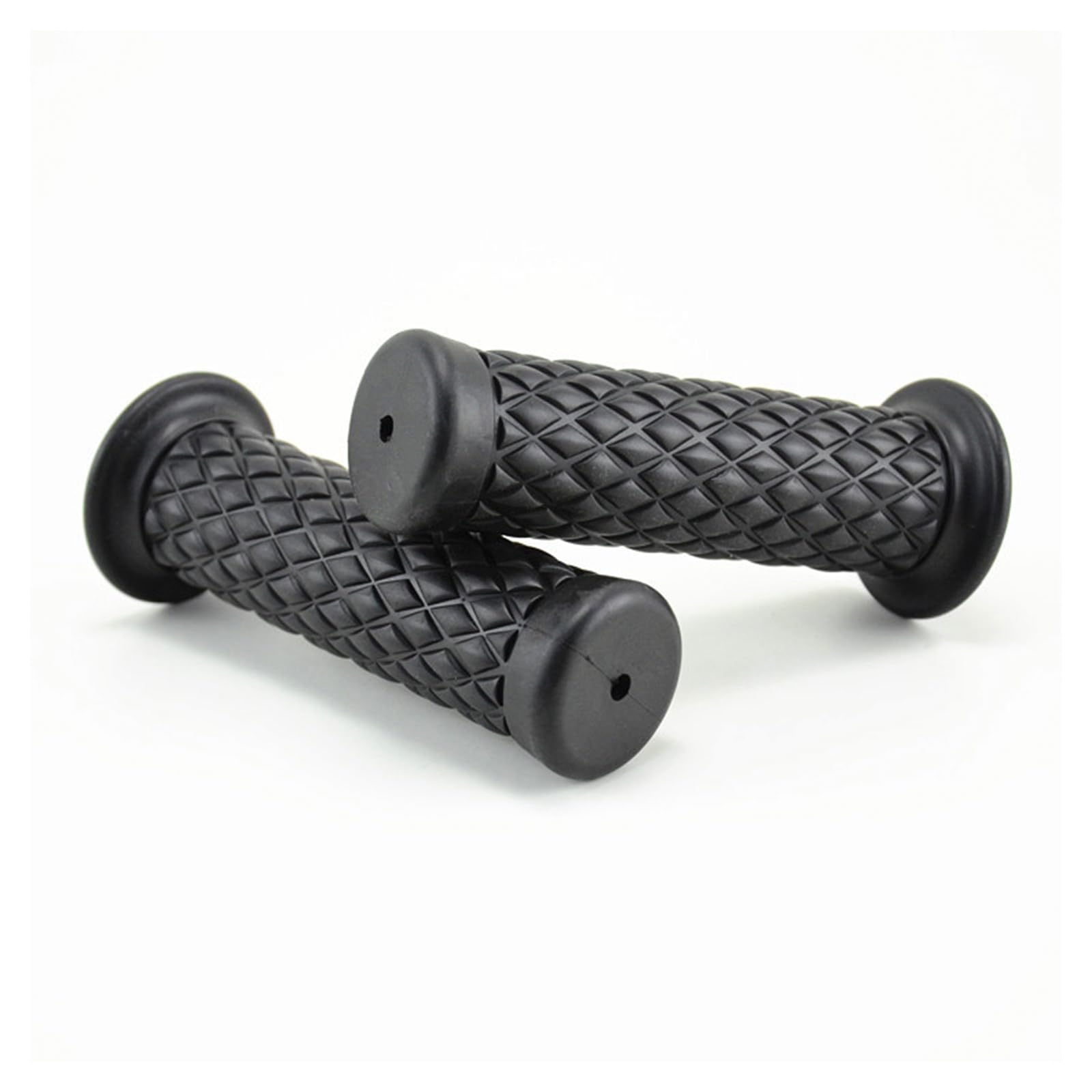 Photo 1 of Augeny Motorcycle Hand Grips, 7/8" Vintage Non-Slip Rubber Handlebars, Soft Motorbike Thruster Grip for Hand Comfort, Universal Accessories for Motocross Scooter Dirt Bike (Black)lpnpmey8564930
