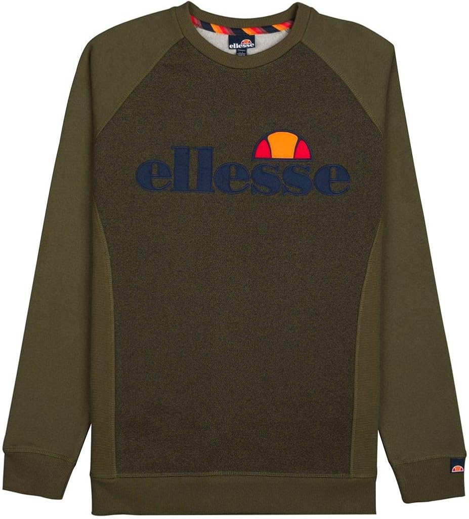 Ellesse T-Shirt Uomo Kaki – Cotone, Manica Corta, Taglia L