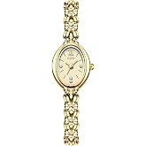 findtime Gold Watches for Women Vintage Bracelet Watch Womens Dainty Gold Watch Wrist Watches for Women with Fold-Over Clasp