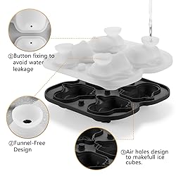 ACOOKEE Penguins Ice Cube Tray Fun Shapes, Odd