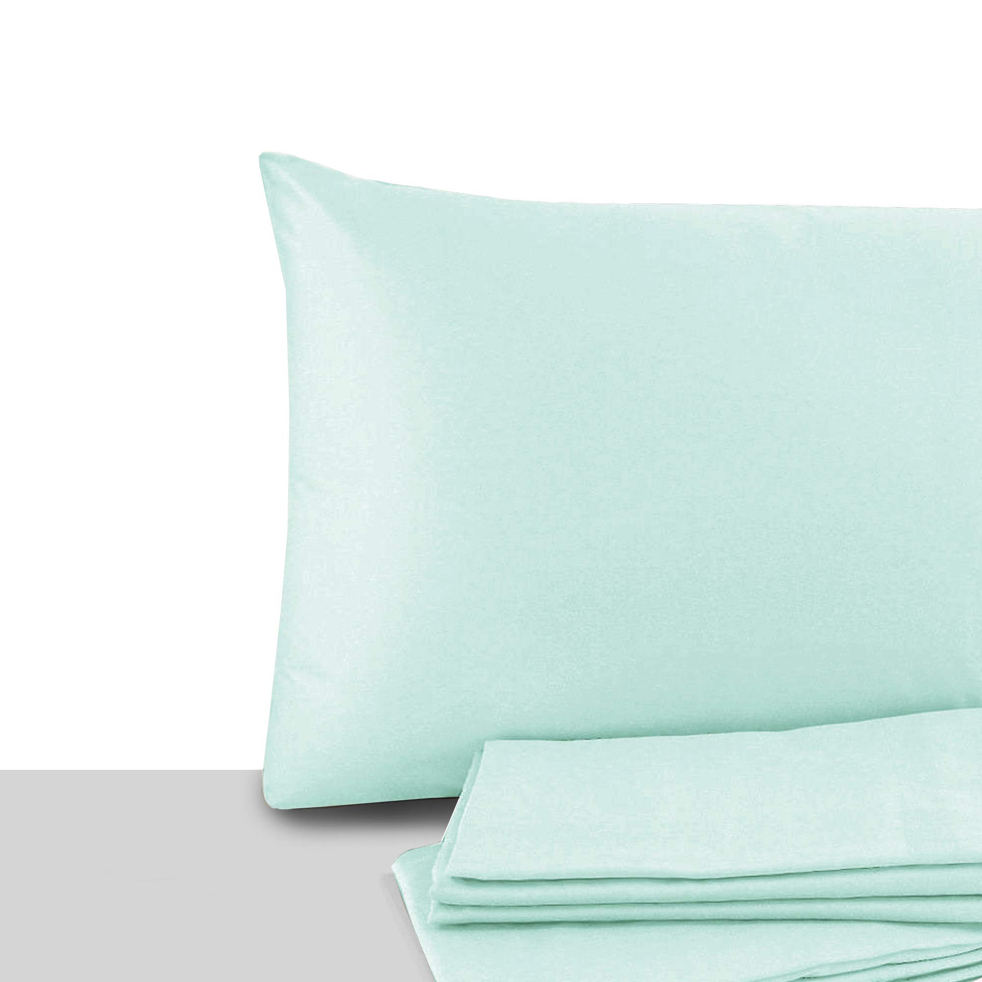 Giovanni Dolcinotti | Set of 2 Pillow Cases Double and Single Bed 40 x 70 cm - 100% Cotton - Made in Italy - Water Colour