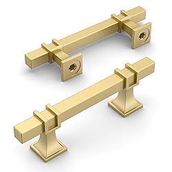 Amerdeco 10 Pack Brushed Gold Cabinet Pulls 3