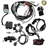 Complete electrics all wiring harness wire loom assembly for GY6 4-Stroke Engine Type 125cc 150cc Pit Bike Scooter ATV Quad