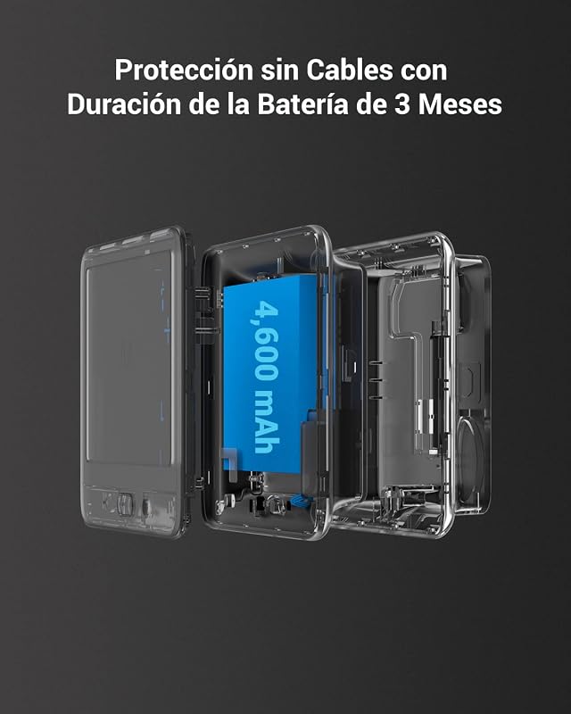 Mirilla Digital de Puerta con Pantalla Táctil a Color de 4.3'' Cámara Video Timbre Inalámbrico Monitor con Batería Recargable 4600mAh,PIR Detección de Movimiento,Audio Bidireccional,Modelo CP4