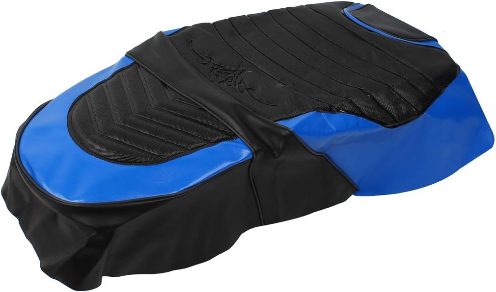 uxcell Motorcycle Seat Cover Rain Protection Black Blue