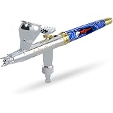 Harder &amp; Steenbeck Giraldez Infinity CRplus MkII Airbrush, 0.25mm | Titanium UberDetail Nozzle with Acupressure &amp; Clog Control, Dual Action Gravity Feed, Detail &amp; 2ml Cup for Precision Work