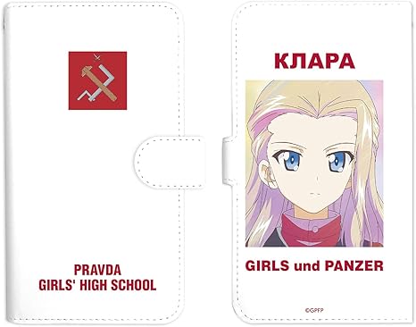 Amazon ガールズ パンツァー 最終章 クラーラ Ani Art Clear Label 手帳型スマホケース 対象機種 Lサイズ アニメ 萌えグッズ 通販