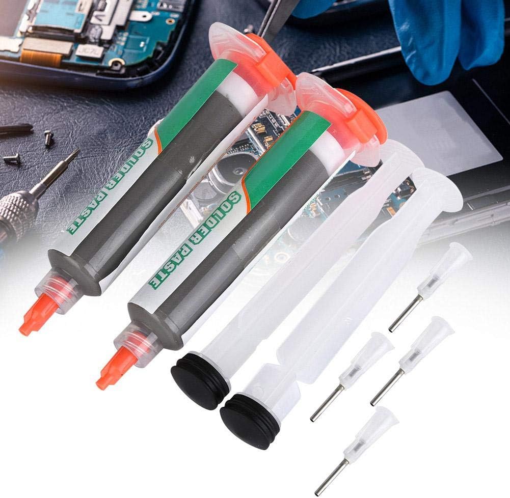 2pcs 50g Syringe Solder Paste, Lead Free Syringe Solder Paste Flux Sn42