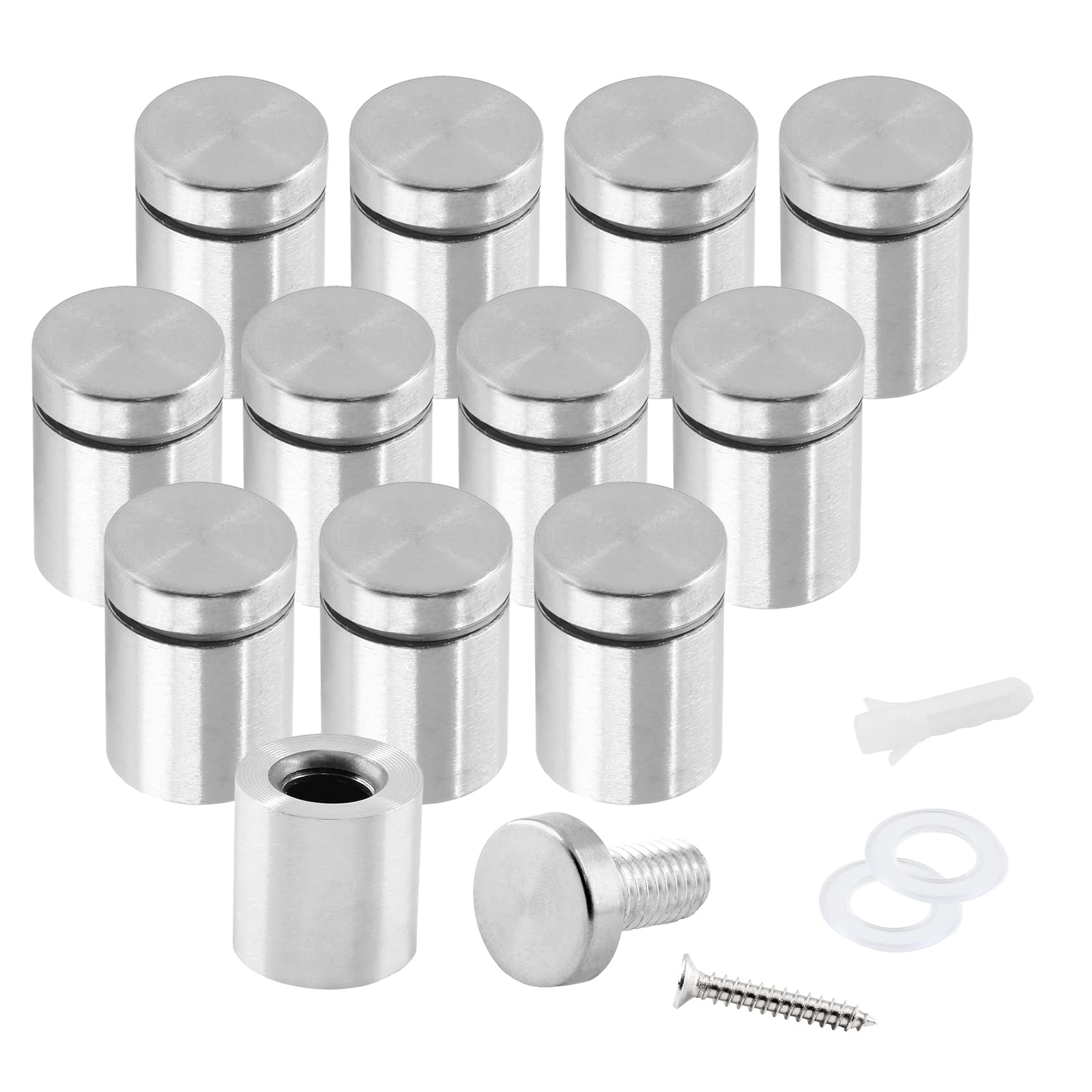Zorveiio 3/4" x 1" Sign Standoff Screws Wall