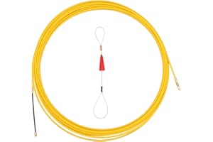 49 Feet Fiberglass Fish Tape Wire Puller Through Wall Wire Threader Fish Plus Fish Cable Fastener