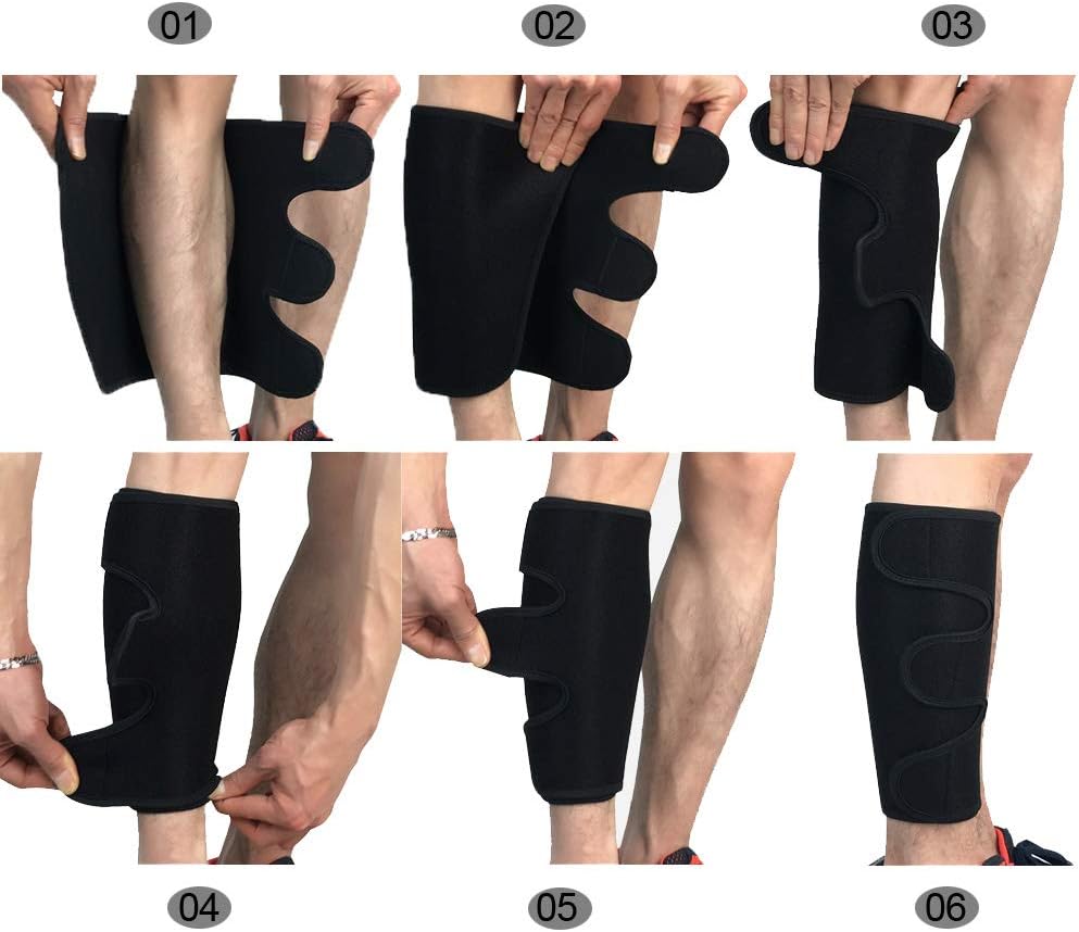 HOPEFORTH Calf Brace Adjustable 2 Pack Shin Splint Support Sleeve Leg Compression Wrap for Torn Calf Muscle, Strain, Sprain, Pain Relief, Tennis Leg,Injury,Best Lower Leg Brace for Men and Women: Industrial & Scientific