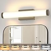 Amico Modern Bathroom Vanity Light Over Mirror 16 inch, Dimmable 5CCT Led Vanity Lights for Bathroom, Black Wall Sconces-ETL 