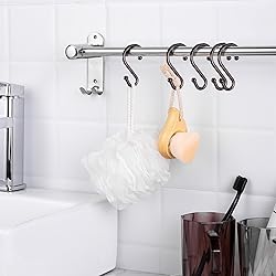BellRhein Shower Curtain Hooks, Metal Shower Hooks