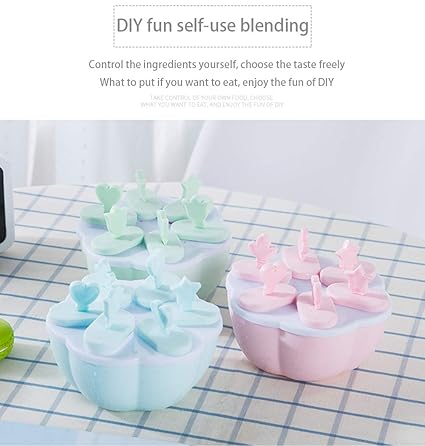 Teecuu - Molde para helado - 6 agujeros caseros para helado, fácil ...