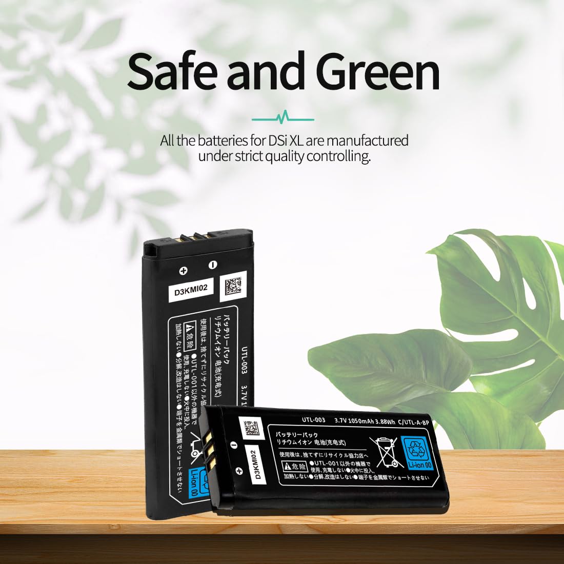 DSi XL Battery, UTL-003 Replacement Battery for Nintendo D Si XL DS X L UTL-003 DSi LL UTL-001 C UTL-A-BP(𝐍𝐞𝐰 𝐔𝐩𝐠𝐫𝐚𝐝𝐞) Game Player B attery (Not for Nintendo D Si NDSi DS Lite)