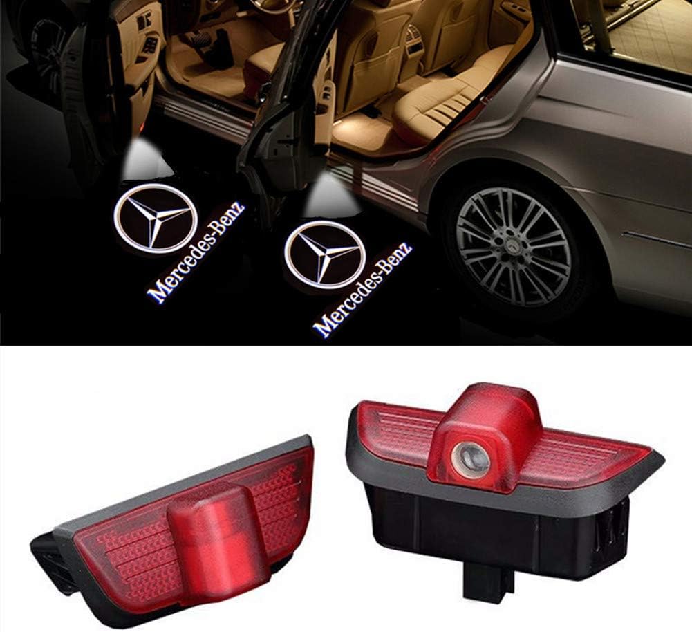 QJZoncuji 2 X Cree Car Door Light Ghost Shadow Light Logo Projector