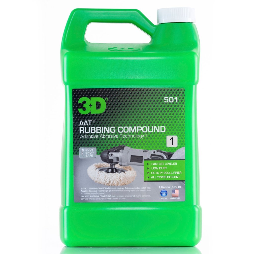 3D AAT Rubbing Compound Adaptive Abrasive Technology 1 Gallon 501