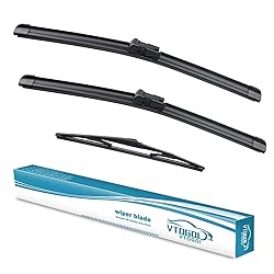 VTOGOI Wiper Blades With Rear Wiper Blades Set For