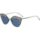 Fendi FENDI GLASS FF 0355/S GOLD/BLUE 66/16/140 women Sunglasses