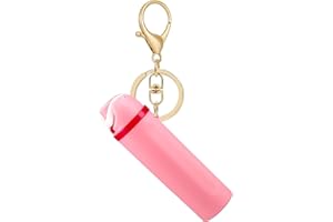 ERTUNA Mini Trendy Bottle Keychain Accessories Compatible with Owala Water Cute Tumbler Cup Chapstick Lip Balm Holder Charms