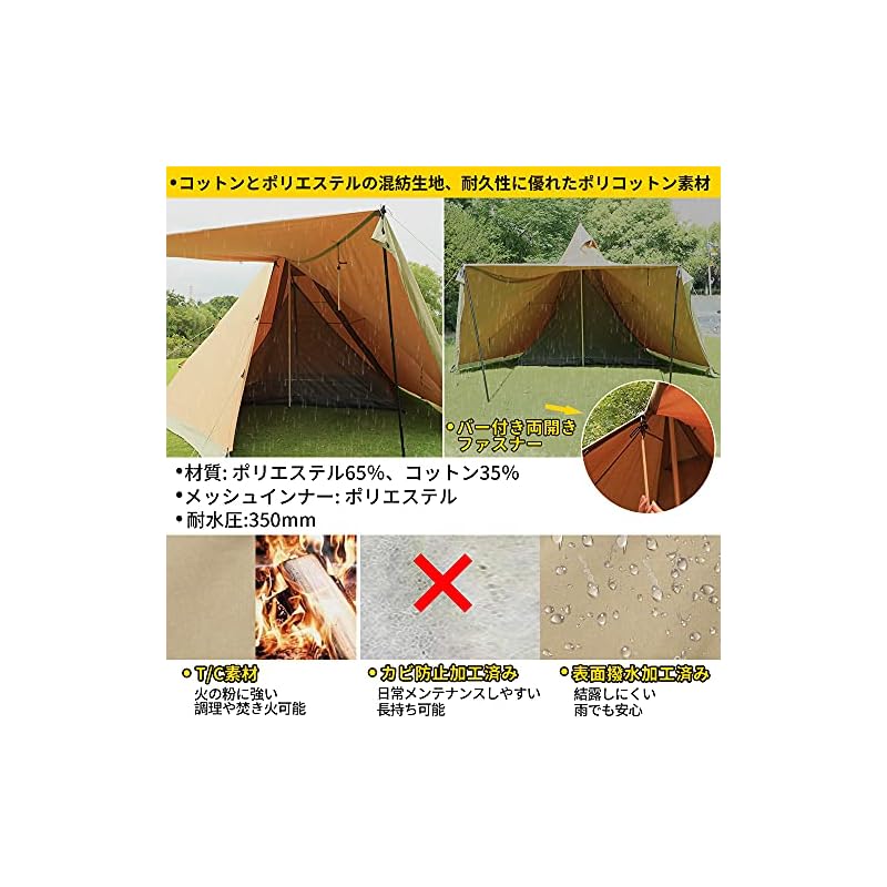 SoomloomテントHAPI 4P+inner tent 公式]SOOMLOOM official shop / Soomloom HAPI 4P用 インナー