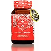 USDA Organic Moringa Capsules | Moringa Organic Pure Tablets | Vegan Premium Herbal Supplement from 10:1 Leaf Extract | Natural Plant-Based Support | 60 Capsules