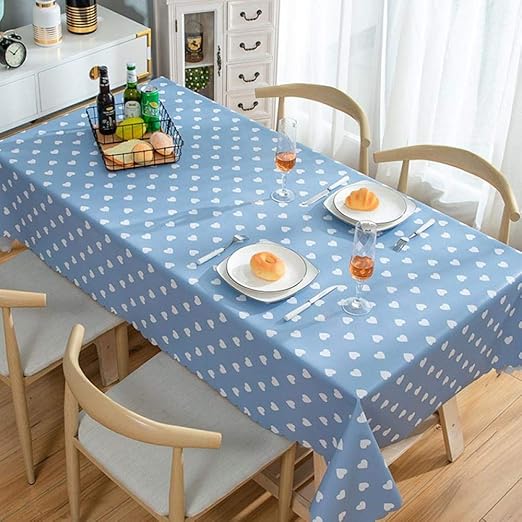 Kuingbhn Stylish Wipe Clean Table Cloths Simple, Pvc, Cotton and Linen