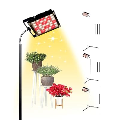 Buy Grow Light With Stand Dommia 250w Full Spectrum Led Floor Plant Light For Indoor Plants Grow Lamp With Tripod Stand 15 54 Inches Gooseneck Sun Lamp For Plants Seedlings Indoor House