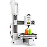 FDM Mini 3D Printer, Frequency Division Multiplexing 3D Printer, Fully Assembled for Beginners, High Precision Printing with TPU PLA (1.75mm), 100X100X100mm (White)