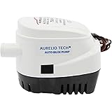 AURELIO TECH 12V Automatic Submersible Boat Bilge Water Pump 750GPH Auto With Float Switch