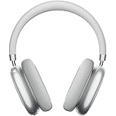TONEMAY H5Max Active Noise Cancelling Headphones,Over Ear Headphones Wireless Bluetooth 6.0,130H Playtime,Lightweight,App Control,Hi-Res Audio,Comfort for Travel/PC/Home/Workout,Silver