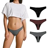 SHARICCA Women Postpartum Period Thongs 4 Layers Leakproof Underwear Panties for teen ladies Multipack