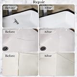 Hupeyna Shower Tray Repair Kit Tub Tile Bath Fix White Marble Colour view 6