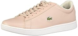 Lacoste Women's Hydez Sneaker, Light Pink/White, 8