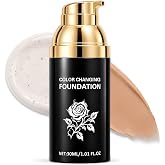 XINGXYUEL Color Changing Foundation, Self-Adjusting Natural Finish, Medium | Self-Adjusting Liquid Foundation Flawless Makeup, Lightweight Hydrating Breathable Medium Coverage for Mature Skin Women