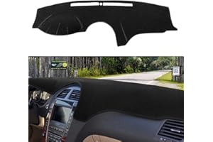 FCOVERGURUS Dash Cover Mat Custom Fit for Lexus ES350 2007-2012, Dashboard Cover Pad Carpet Protector (Black) F117