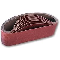 IVY Classic 43100 Flex-Abrasive 4-Inch x 24-Inch 36 Grit Extra Coarse Resin Cloth Aluminum Oxide Sanding Belt, 10-Pack