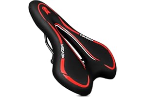 MSDADA Gel Bike Seat Mountain Bike Saddle - Comfortable Bicycle Seats with Extra Soft Cushion Padded for Men Women - Waterpro