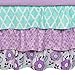 The Peanut Shell Purple Baby Bedding, Zoe 4-in-1 Bedding Set