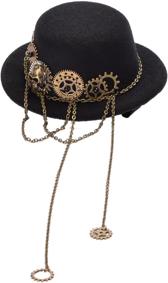 BLESSUME Gothi Skull Hat Hair Clip