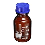 PATIKIL 250mL Reagent Media Bottle, 1Pcs Round