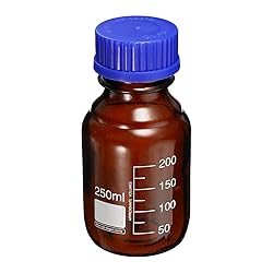 PATIKIL 250mL Reagent Media Bottle, 1Pcs Round