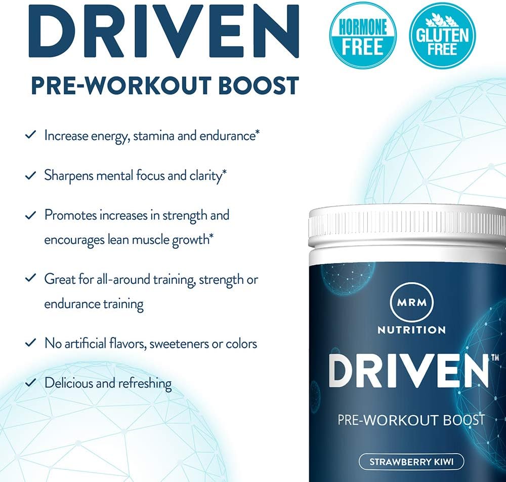 MRM Driven Pre Workout Powder for Training Boost - (Mixed Berries): Health & Personal Care