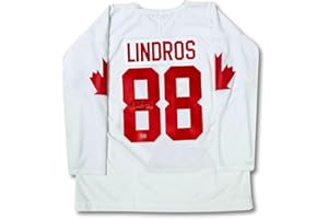 Eric Lindros Autographed & Inscribed Team Canada Jersey – HHOF Inscription – Signed Hockey Memorabilia Collectible (Size L or