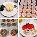 Silicone Molds Flower Soap Mold Candy Molds Chocolate Molds Biscuit Cake Mold Ice Cube Tray Muffin Pan, 6 Cavity Set of 2 Pack (piank)