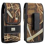 Apple iPhone 6 4.7 inch iPhone 5S, iPhone 5C, iPhone 5 Camouflage Hunter Camo Design Magnetic Premium Deluxe PU Nylon Leather 360 Swivel Horizontal and Vertical Carrying Holster Belt Clip Loop Pouch Case Cover Fits Otterbox Defender Series and Lifeproof Cover on for Apple iPhone 6, iPhone 5s, 5C, 5, Samsung Galaxy S3, S2