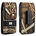 Apple iPhone 6 4.7 inch iPhone 5S, iPhone 5C, iPhone 5 Camouflage Hunter Camo Design Magnetic Premium Deluxe PU Nylon Leather 360 Swivel Horizontal and Vertical Carrying Holster Belt Clip Loop Pouch Case Cover Fits Otterbox Defender Series and Lifeproof Cover on for Apple iPhone 6, iPhone 5s, 5C, 5, Samsung Galaxy S3, S2