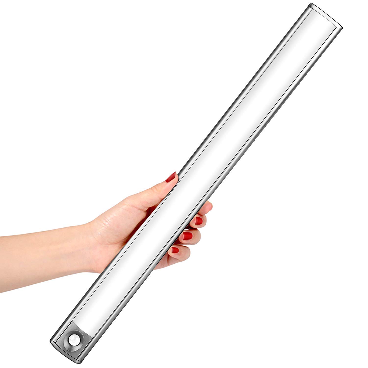 Schranklicht Unterbauleuchte Schrankbeleuchtung 66 LED Lichtleiste LOFTer PIR-Bewegungs- oder Lichtsensor große Batteriekapatizät und mit USB Kabel geladen Kabellos Für Schrank Küche Treppe Carage