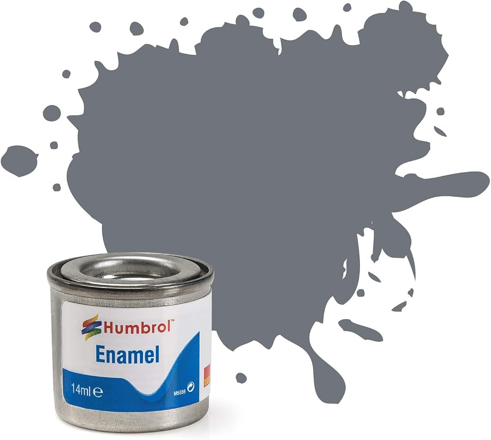 Humbrol Enamel Paint 14ml No 164 Dark Sea Grey Satin